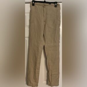 Massimo pants, 100% linen, beige/tan, size XL